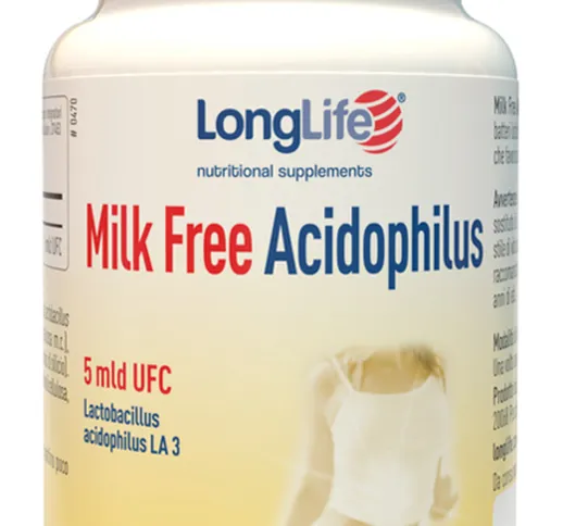 LONGLIFE MILK FREE ACIDOPHILUS 60 CAPSULE VEGETALI