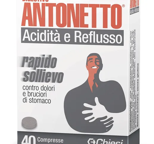 Digestivo Antonetto Acidita' E Reflusso 40 Compresse Masticabili