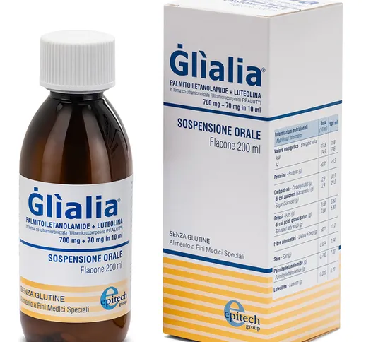 GLIALIA SOSPENSIONE ORALE 700 MG + 70 MG 200 ML