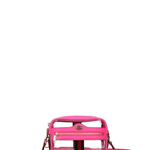Gucci Borse a Tracolla Donna PVC Trasparente Rosa Fluo One Size