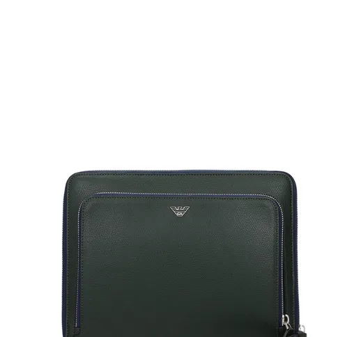 Armani Emporio Porta iPad Uomo Pelle Verde One Size