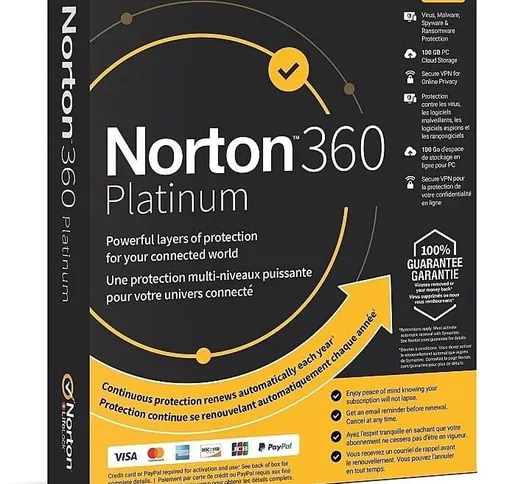 Norton 360 Platinum 20 dispositivi / 1 anno
