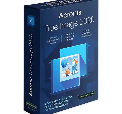  True Image 2020 Premium, 1 PC/MAC, 1 anno di abbonamento, 1TB Cloud, Download 5 Dispositi...
