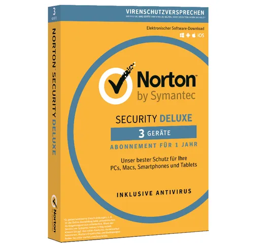  Norton Security Deluxe 3.0, [Edizione 2019]. 5 Dispositivi 3 Anni