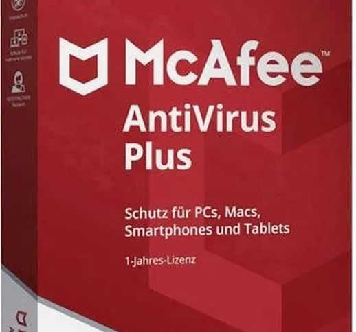 McAfee Antivirus Plus 2020 1 Dispositivo 1 Anno