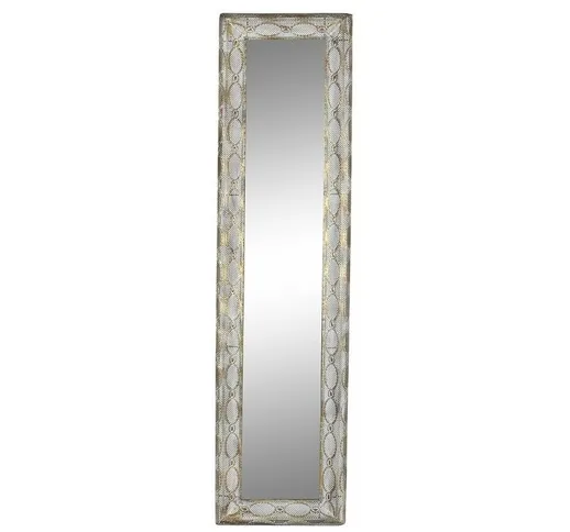 Specchio da parete Dkd Home Decor Cristallo Dorato Metallo (45 x 5,5 x 180 cm)