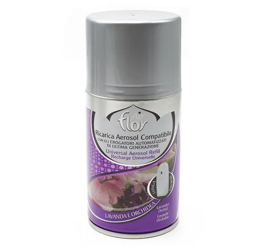1 deodorante ricarica compatibile ambiente 250 ml spray automatico lavanda