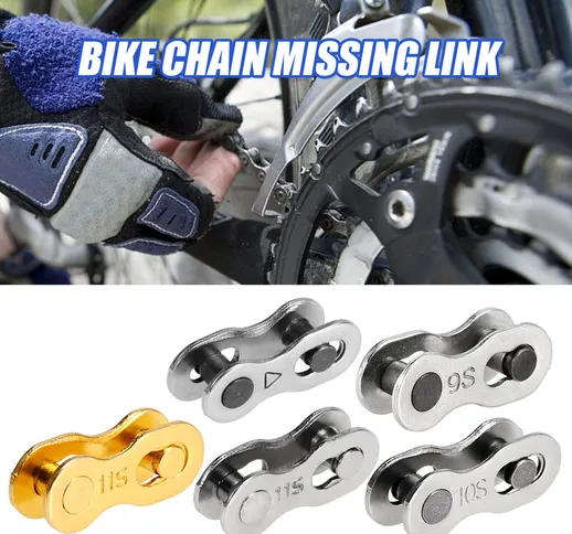 1 paio / 5 paia bici catena collegamento catena bicicletta strumento di riparazione bici c...