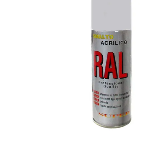 10 bombolette di vernice spray smalto acrilico nero lucido ral9005 - Cilvani