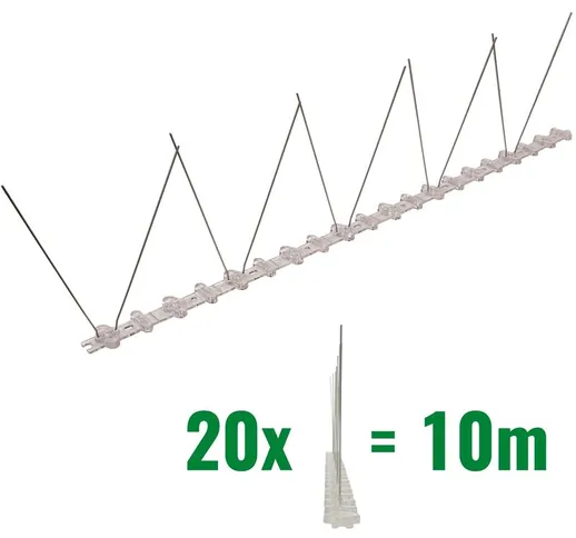 10 metri Dissuasori di picchi anti-piccione con base di policarbonato - 1-striscia di Picc...