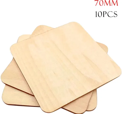 10 pezzi 70 mm quadrati arrotondati angoli fai da te protezione ambientale in legno interc...