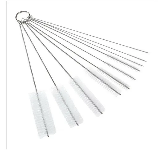 10pcs Pennello per la pulizia Tube, Pin di pulizia, Pulizia Pennello Tube Bottiglia di vet...