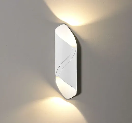 Applique da parete a LED rettangolare per interni da 10 W, illuminazione da parete a luce...