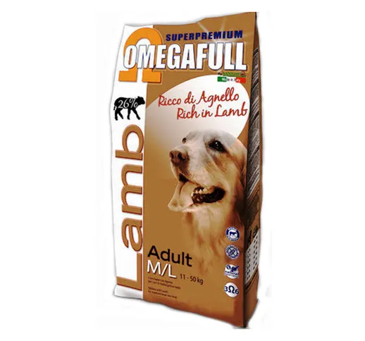 Forza10 Omega full medium large al gusto agnello da 14 kg per cani: 14 kg