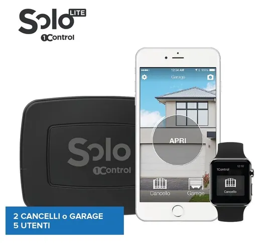 1Control solo lite, Apricancello Bluetooth senza Fili per Telefono/Smartphone per Aprire C...