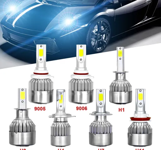 1Pcs Car LED Headlight LED Driving Light Headlamp Bulb All-in-one Conversion Kit H7 18W 60...