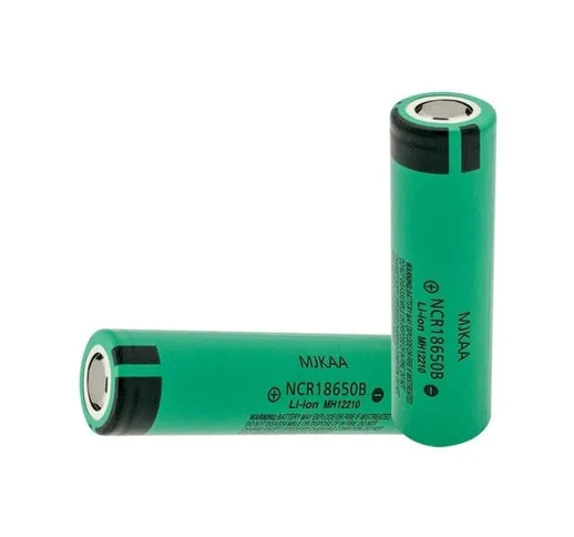 Trade Shop - 2 Batterie Pile Batteria Ricaricabile Ioni Di Litio 8800mah 3.7v Torce Led