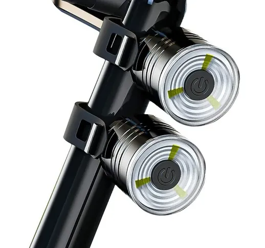2 Pezzi Nuovo LED Fanale Posteriore per Bici Ultra Luminoso Posteriore Posteriore Luce Cic...