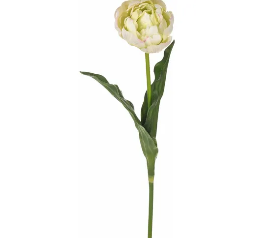 Giordanoshop - Set 4 Tulipani Artificiali con Real Touch Altezza 67 cm Verde