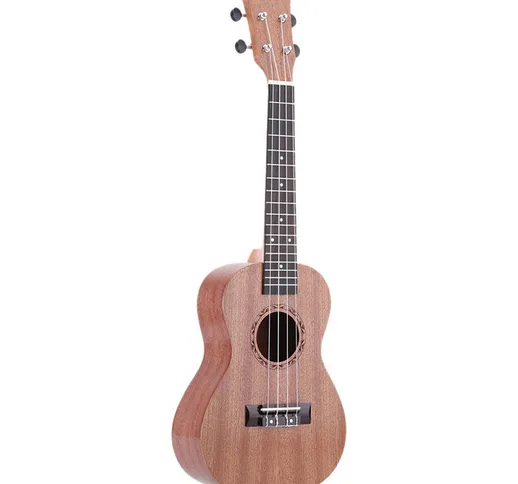 24 pollici Sapele Ukulele 4 corde tastiera in palissandro strumento musicale regalo di Cap...