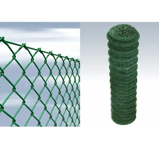 25 mt rete metallica griglia rombo plastificata verde replax t70 cavatorta altez altezza:...