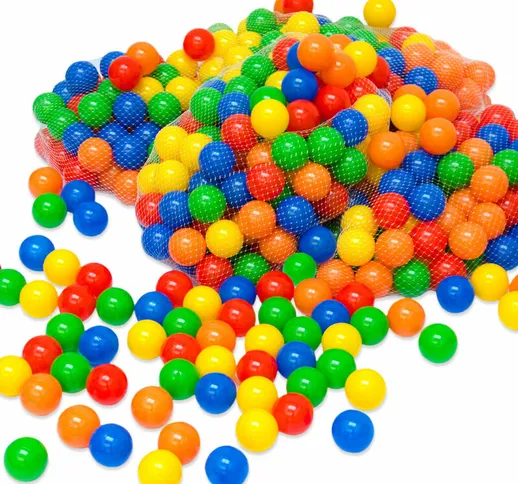 250 palline colorate in plastica