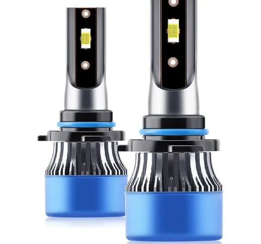 Tancyco - 2Pcs IP68 Lampadine per fari a led per auto impermeabili Kit di conversione all-...