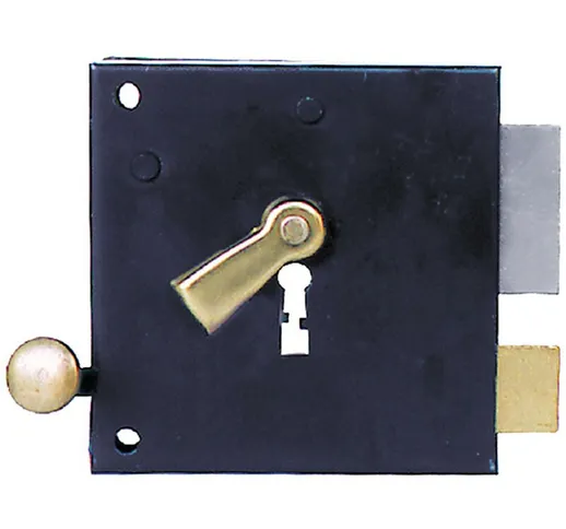 Bonaiti - 2PZ serratura portoncino da applicare art. 175 e 40 - scatola mm 80 dx
