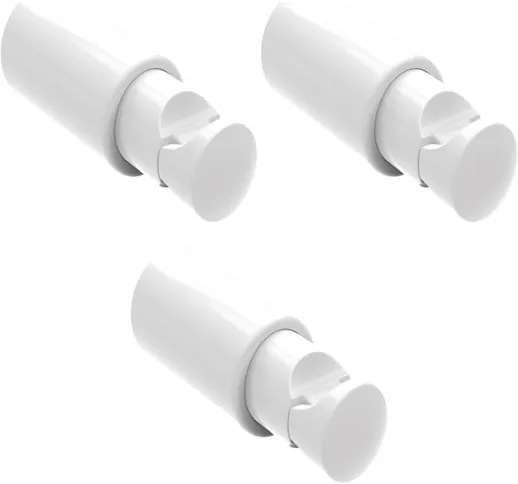  - 3 Mensole in ABS per radiatori da bagno scaldasalviette - Diametro tubi da Ø15 a 28 mm,...