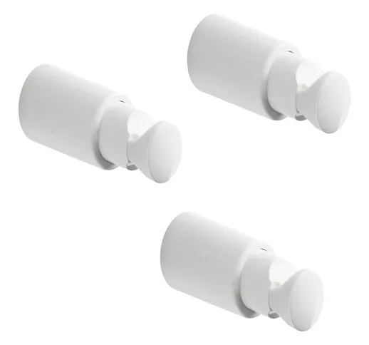 3 Mensole in abs per radiatori da bagno scaldasalviette - Diametro tubi da Ø15 a 28 mm, Di...