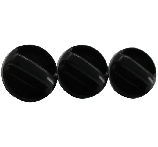 3 Pcs Heater & A/C Control Knob Black Replacement for for 00-06 Toyota Tundra Brand New,Bl...