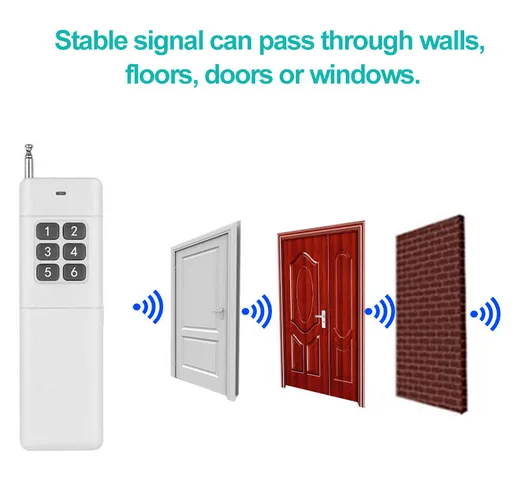3000 m telecomando senza fili di telecomando senza fili ad alta potenza RF 433MHz RF Model...