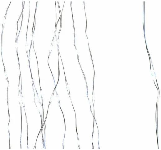 Ghirlanda micro led esterna bianca fredda per albero  71147 da 180 cm
