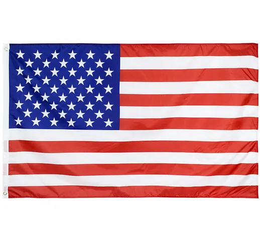 3x5 ft Bandiera americana USA Bandiera USA resistente allo sbiadimento UV con occhielli in...