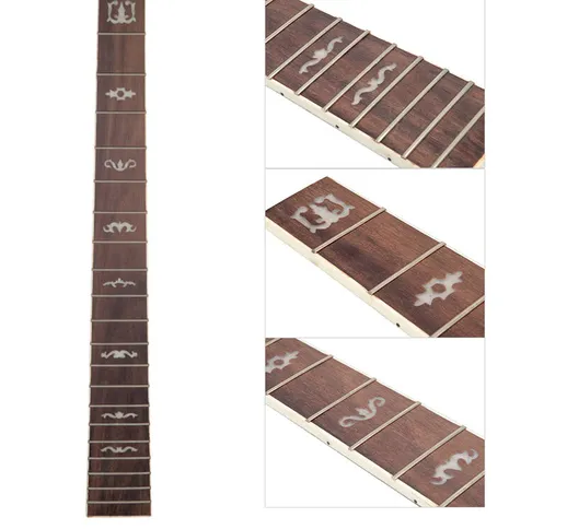 41 pollici 20 tasti chitarra acustica folk tastiera con dot pattern intarsio chitarra tast...