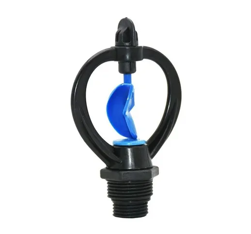 4/6 Maschio Irrigazione del Prato 360 Gradi Automatico Rotante Ugello Sprinkler Giardino I...