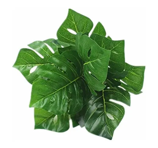 4pcs 9 foglie finte simulazione decorazione vegetale decorazione artificiale piante in vas...