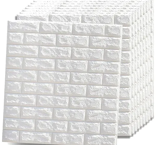 5PCS 3D mattonelle di mattoni carta da parati decalcomania della parete adesivo schiuma bo...