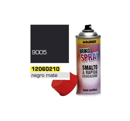 Vernice spray nera opaca profonda 400 ml.