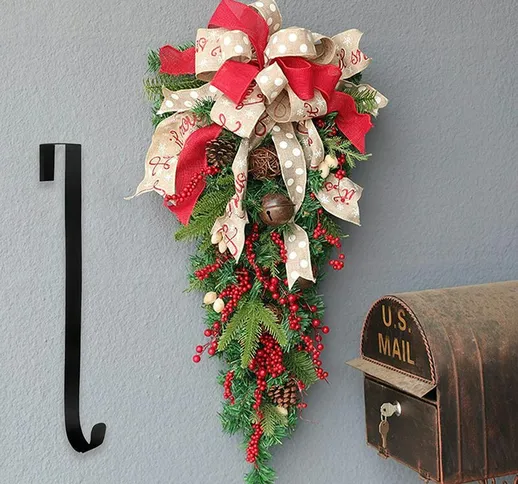 60 cm Decorazioni per porte di Natale Ornamenti per alberi a testa in giù Design creativo...