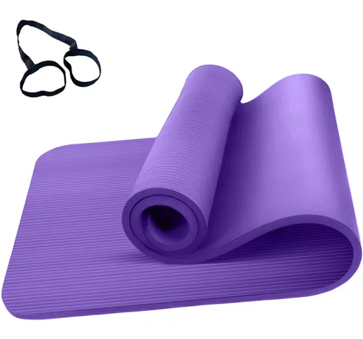 72 * 24 pollici Tappetino per yoga antiscivolo 10 mm di spessore Tappetini per esercizi co...