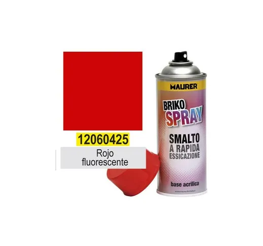 Vernice spray rosso fluorescente 400 ml.
