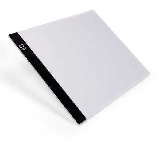 A3 Led Light Box Scrittura Vernice Tracing Board, 47 * 34,5 * 0,5 CM - Noir-blanc