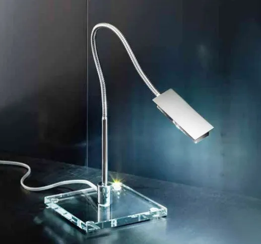Abat-jour fb-flexy 2028 l 3w led 330lm flessibile orientabile lampada tavolo scrivania ele...