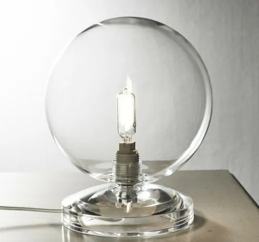 Illuminando - Abat-jour moderna pallina lu1 tr g9 led vetro lampada tavolo