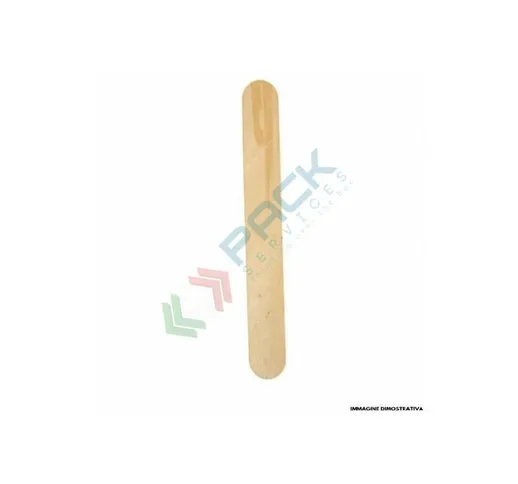 Pack Services Srl - Abbassalingua monouso sterile in legno naturale, Mis. 150 x 1,7 mm