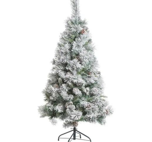 Abete floccato minnesota 150 cm Feeric Lights&christmas Verde bianco