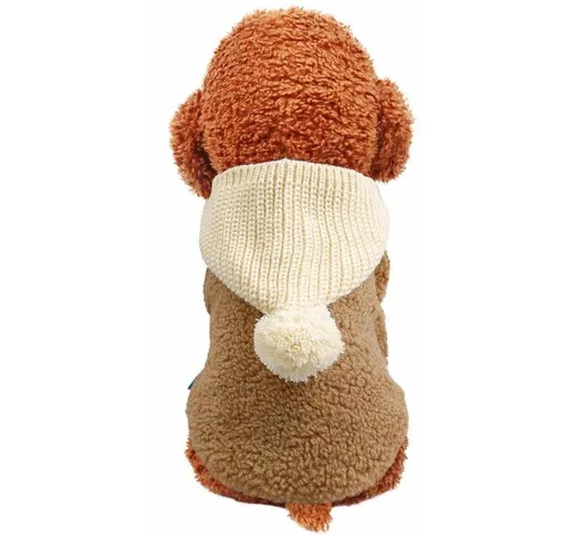 Abiti da compagnia inverno inverno gilet per animali domestici gatto vestiti autunno e inv...