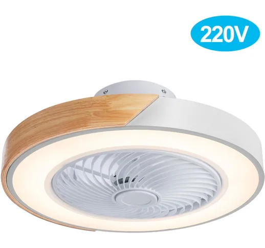 AC220V Ventilatore da soffitto con illuminazione con telecomando Lampada ventilatore da so...