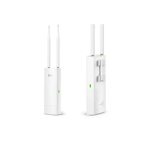 Access point wifi tp-link eap110 outdoor 300mb in 2.4ghz poe passivo formiche. omnidir. ge...